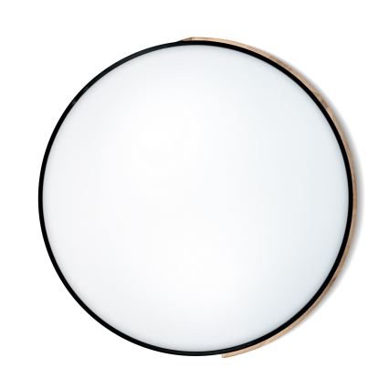 Brilagi - LED stmievateľné stropné svietidlo PILANA LED/72W/230V 3000-6500K dub/čierna priemer 80 cm + diaľkové ovládanie