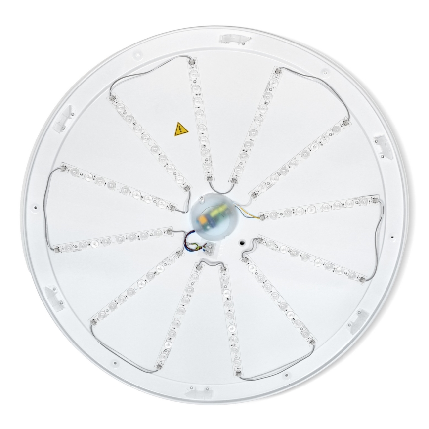 Brilagi - LED stmievateľné stropné svietidlo PILANA LED/72W/230V 3000-6500K dub/čierna priemer 80 cm + diaľkové ovládanie