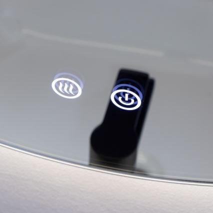 Brilagi - LED kúpeľňové vyhrievané zrkadlo DEMI PRO LED/20W/230V pr. 60 cm IP44 CRI 90 stmievateľné + CCT