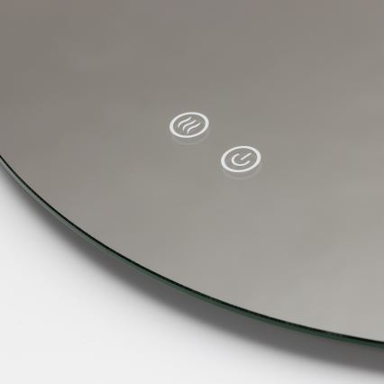 Brilagi - LED kúpeľňové vyhrievané zrkadlo DEMI PRO LED/20W/230V pr. 60 cm IP44 CRI 90 stmievateľné + CCT