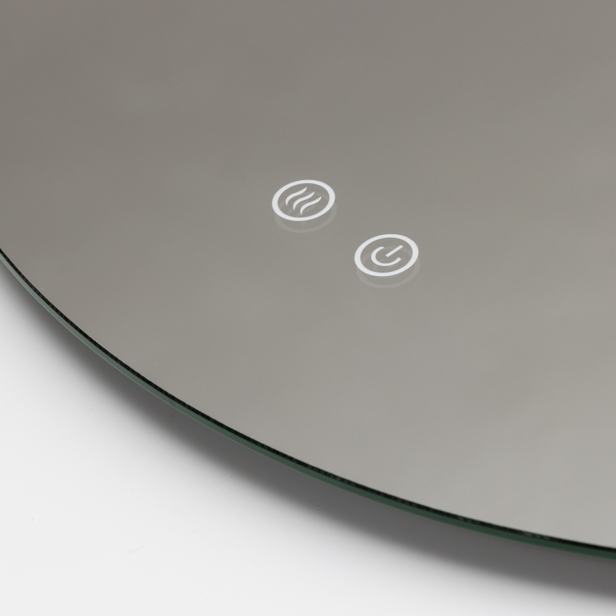 Brilagi - LED kúpeľňové vyhrievané zrkadlo DEMI PRO LED/20W/230V pr. 60 cm IP44 CRI 90 stmievateľné + CCT