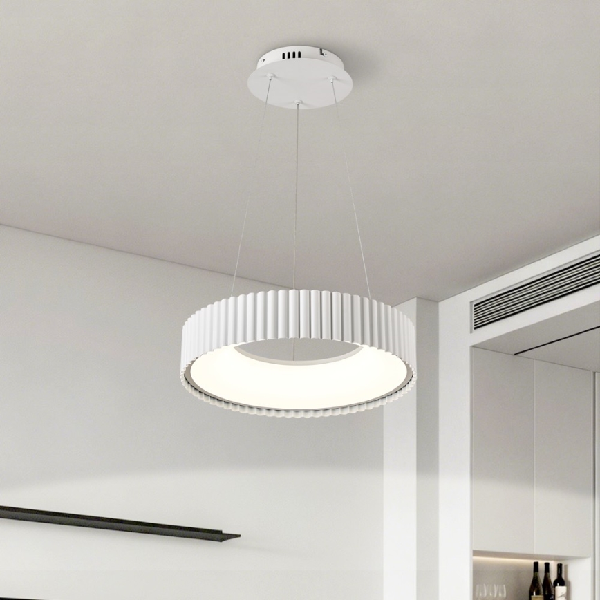 BRILAGI - LED stmievateľný závesný luster na lanku FALCON MODERN LED/30W/230V 3000-6000K priemer 40 cm biela + diaľkové ovládanie
