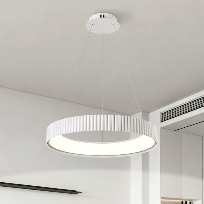 BRILAGI - LED Stmievateľný závesný luster na lankách FALCON MODERN LED/54W/230V 3000-6000K pr. 60 cm biela + diaľkové ovládanie