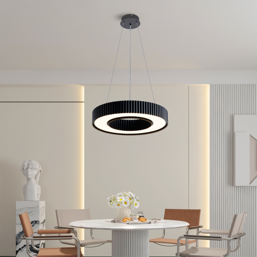 Brilagi - stmievateľný LED luster na lane LUMIX LED/48W/230V 3000-6000K čierny, priemer 50 cm + diaľkové ovládanie