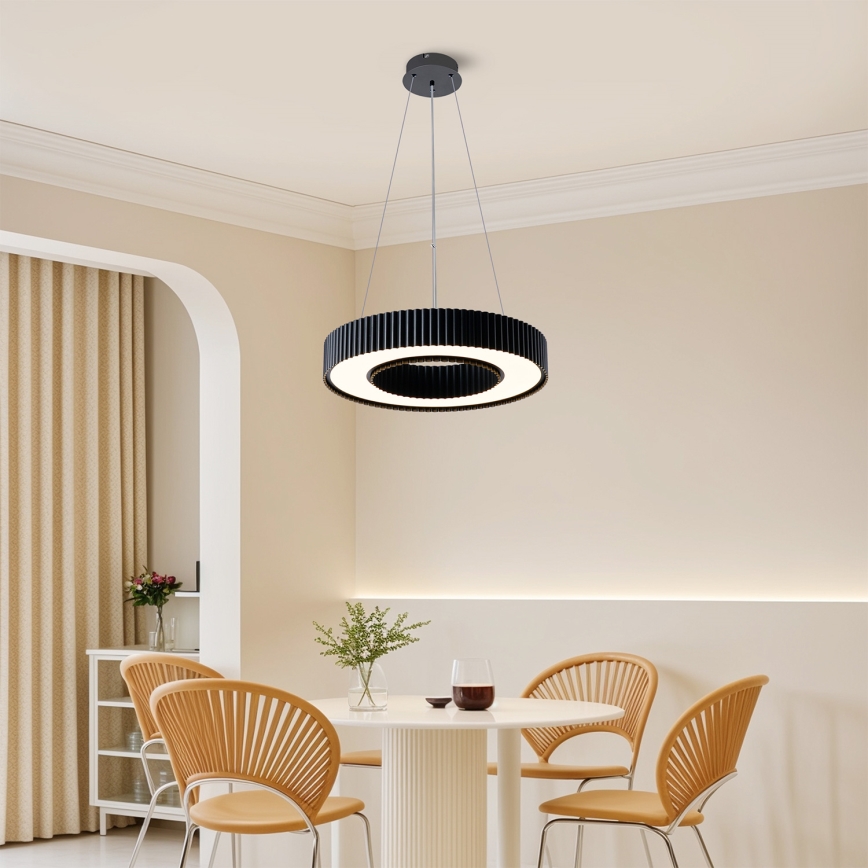 Brilagi - stmievateľný LED luster na lane LUMIX LED/48W/230V 3000-6000K čierny, priemer 50 cm + diaľkové ovládanie