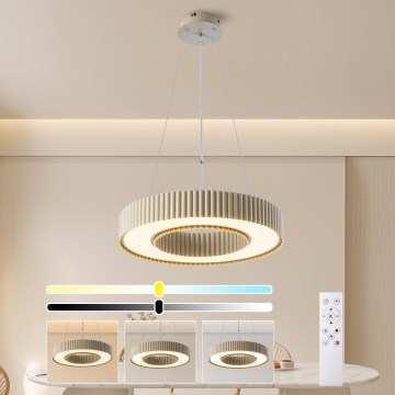 Brilagi - stmievateľný LED luster na lane LUMIX LED/48W/230V 3000-6000K, béžový, priemer 50 cm + diaľkové ovládanie