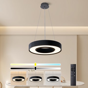 Brilagi - stmievateľný LED luster na lane LUMIX LED/48W/230V 3000-6000K čierny, priemer 50 cm + diaľkové ovládanie