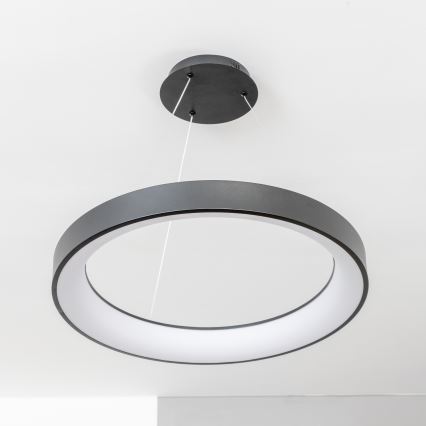BRILAGI - LED stmievateľný luster na lanku FALCON II LED/99W/230V 3000-6500K Ø 60 cm čierna + diaľkové ovládanie