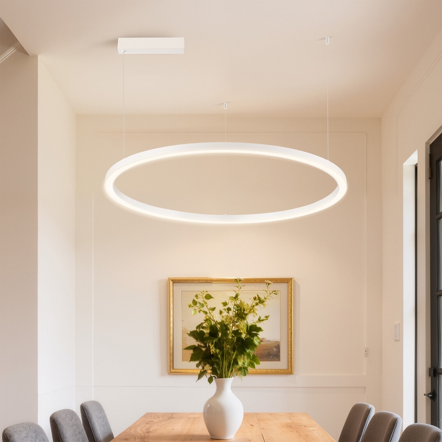 Brilagi - LED luster PORTOFINO na lane, stmievateľný, LED/60W/230V 3000-6000K pr. 80 cm biela + diaľkové ovládanie