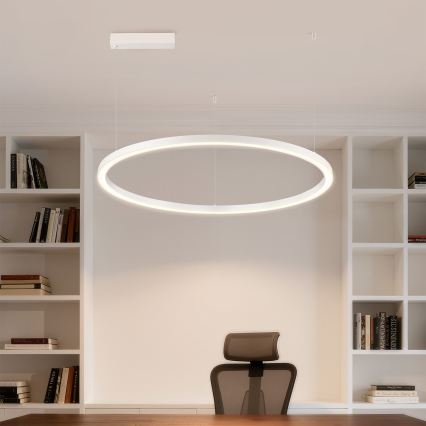Brilagi - LED luster PORTOFINO na lane, stmievateľný, LED/60W/230V 3000-6000K pr. 80 cm biela + diaľkové ovládanie