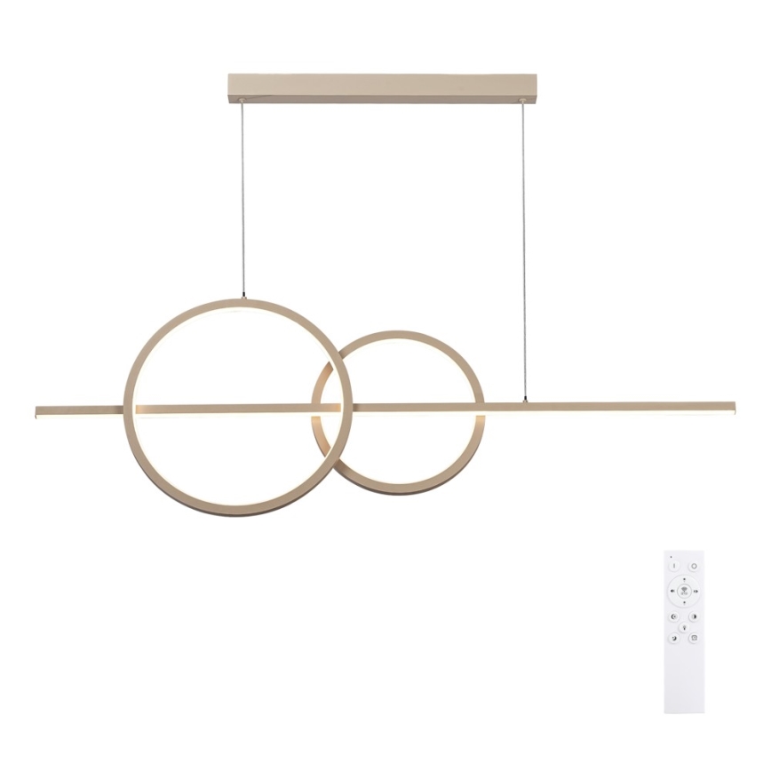 BRILAGI - LED Stmievateľný luster na lane SIGNATURE LED/53W/230V 3000-6000K 120 cm béžový + diaľkové ovládanie