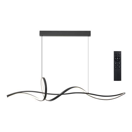 Brilagi - Stmievateľný LED závesný luster SIGNATURE LED/55W/230V 3000-6000K 120x23 cm čierny + diaľkové ovládanie