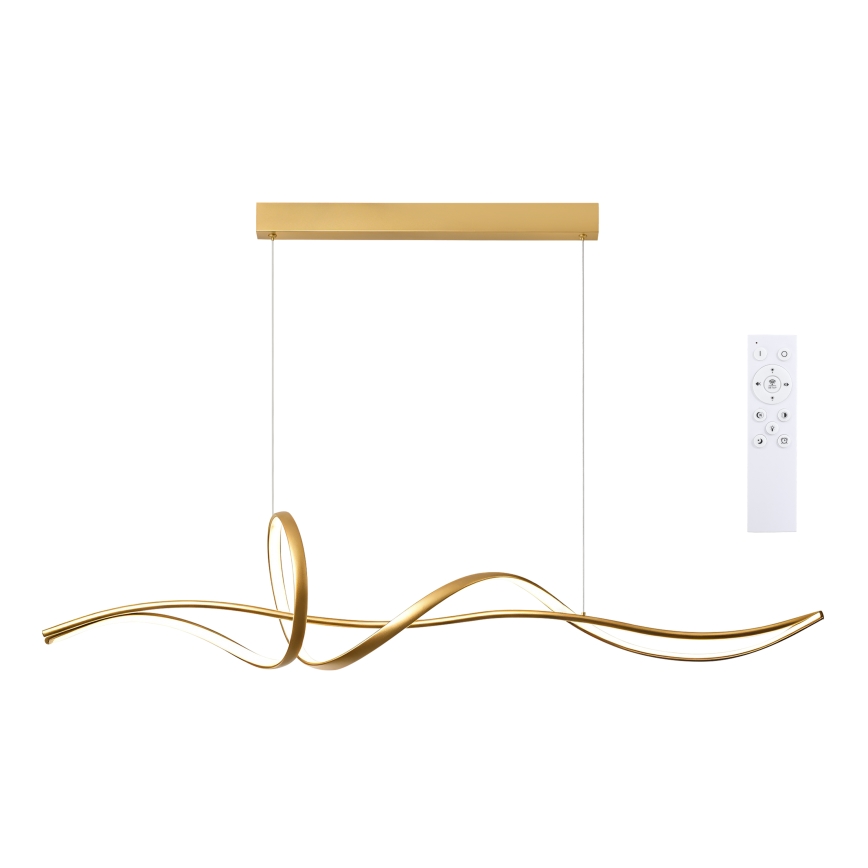 Brilagi - LED stmievateľný luster na lane SIGNATURE LED/55W/230V 3000-6000K 120x23 cm zlatý + diaľkové ovládanie