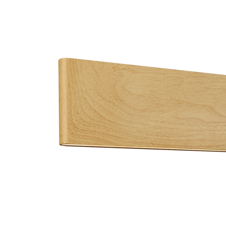 Brilagi - LED stmievateľný luster na lanku SLIMLINE LED/40W/230V 3000-6000K dubový dekor + diaľkové ovládanie