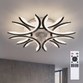 Brilagi - stmievateľný LED stropný ventilátor 70W/230V, 3000-6500K, priemer 76 cm, čierny, s diaľkovým ovládaním