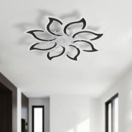 Brilagi - LED stmievateľný stropný ventilátor LED/44W/230V 3000-6500K pr. 90 cm čierna + diaľkové ovládanie