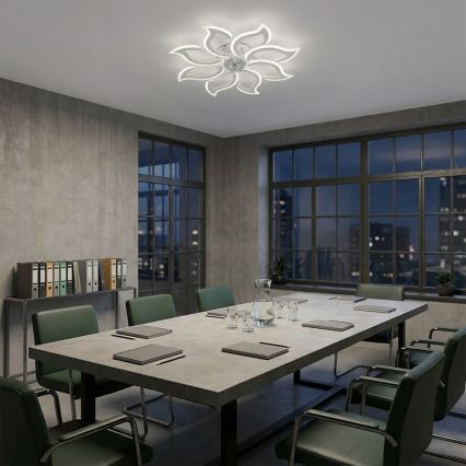 Brilagi - LED stmievateľný stropný ventilátor LED/44W/230V 3000-6500K pr. 90 cm biely + diaľkové ovládanie