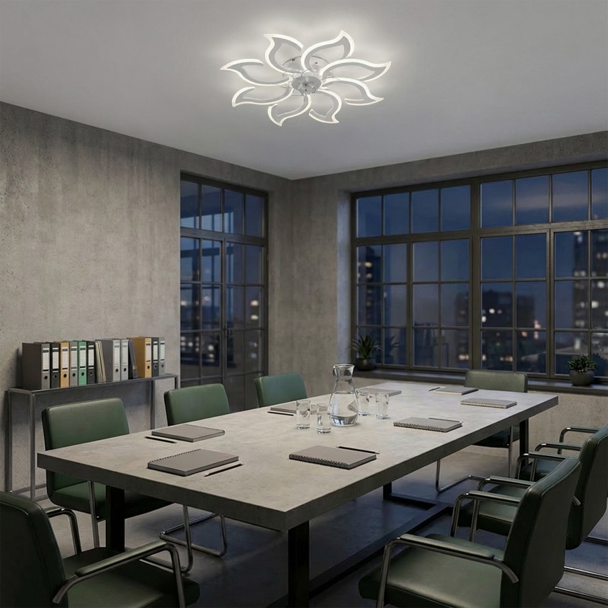 Brilagi - LED stmievateľný stropný ventilátor LED/44W/230V 3000-6500K pr. 90 cm biely + diaľkové ovládanie