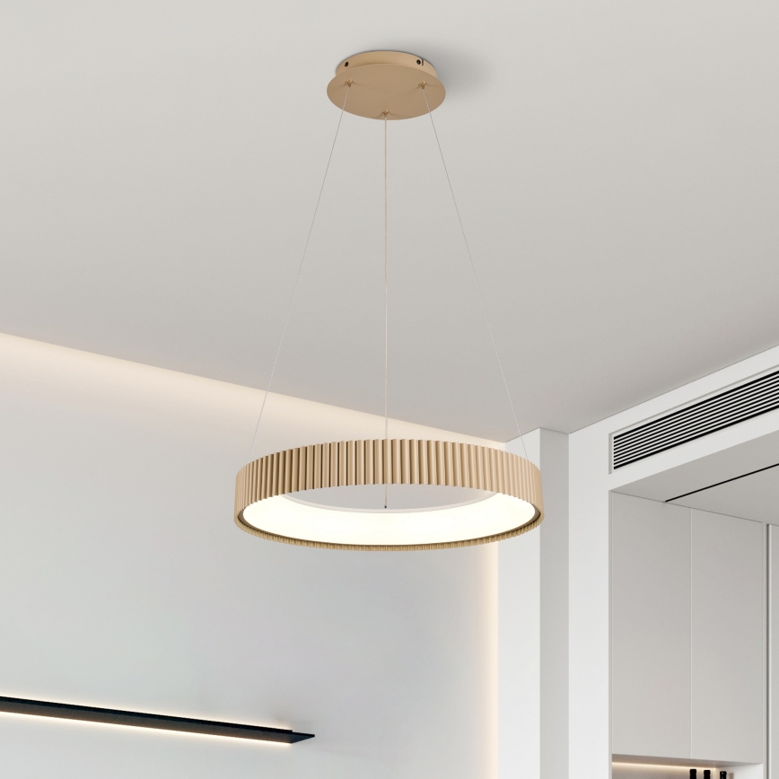 Brilagi - LED stmievateľný luster na lanku FALCON MODERN LED/30W/230V 3000-6500K 40 cm béžový + diaľkové ovládanie