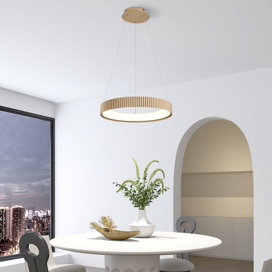 Brilagi - LED stmievateľný luster na lanku FALCON MODERN LED/30W/230V 3000-6500K 40 cm béžový + diaľkové ovládanie