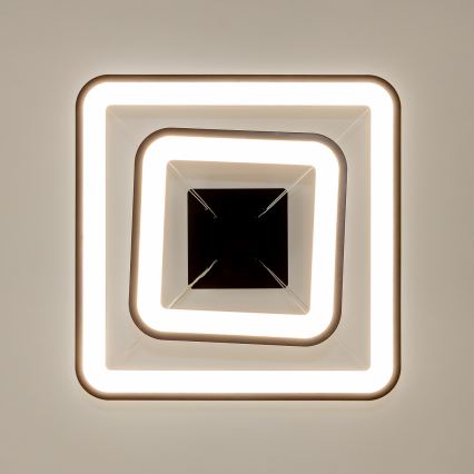 Brilagi - LED Stmievateľný luster na lanku FALCON SLIM LED/78W/230V 3000-6500K 50x50 cm čierna + diaľkové ovládanie