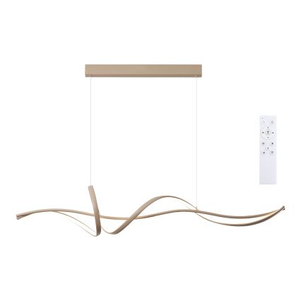 Brilagi - LED stmievateľný luster na lane SIGNATURE LED/55W/230V 3000-6000K 120x23 cm béžový + diaľkové ovládanie