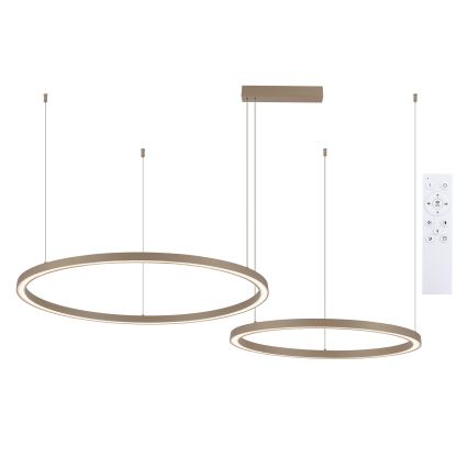 Brilagi - LED Stmievateľný luster na lanku PORTOFINO LED/98W/230V 3000-6000K béžová + diaľkové ovládanie