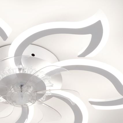 Brilagi - stmievateľný stropný ventilátor LED/34W/230V 3000-6500K pr. 83 cm biela + diaľkové ovládanie