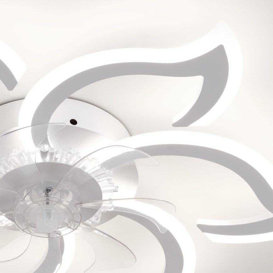 Brilagi - stmievateľný stropný ventilátor LED/34W/230V 3000-6500K pr. 83 cm biela + diaľkové ovládanie
