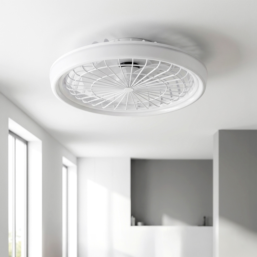 Brilagi - LED stmievateľný stropný ventilátor LED/40W/230V 3000-6500K priemer 48 cm biela + diaľkové ovládanie
