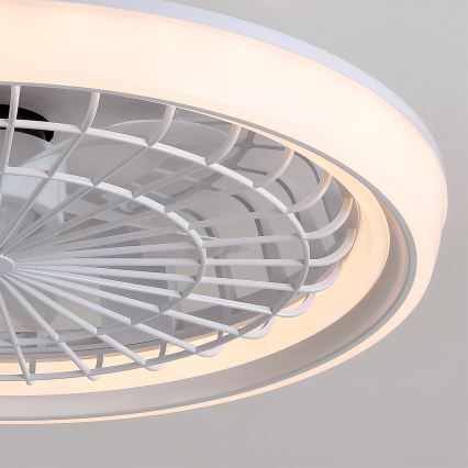 Brilagi - LED stmievateľný stropný ventilátor LED/40W/230V 3000-6500K priemer 48 cm biela + diaľkové ovládanie