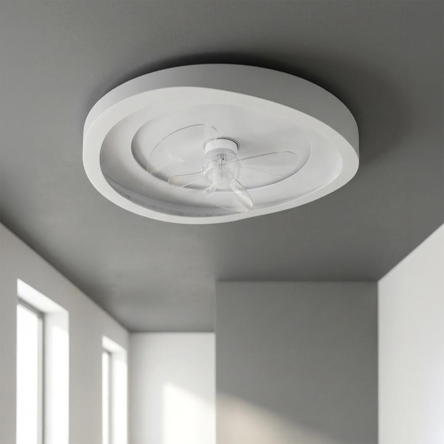 Brilagi - Stmievateľný LED stropný ventilátor LED/80W/230V 3000-6500K pr. 50 cm biely + diaľkové ovládanie
