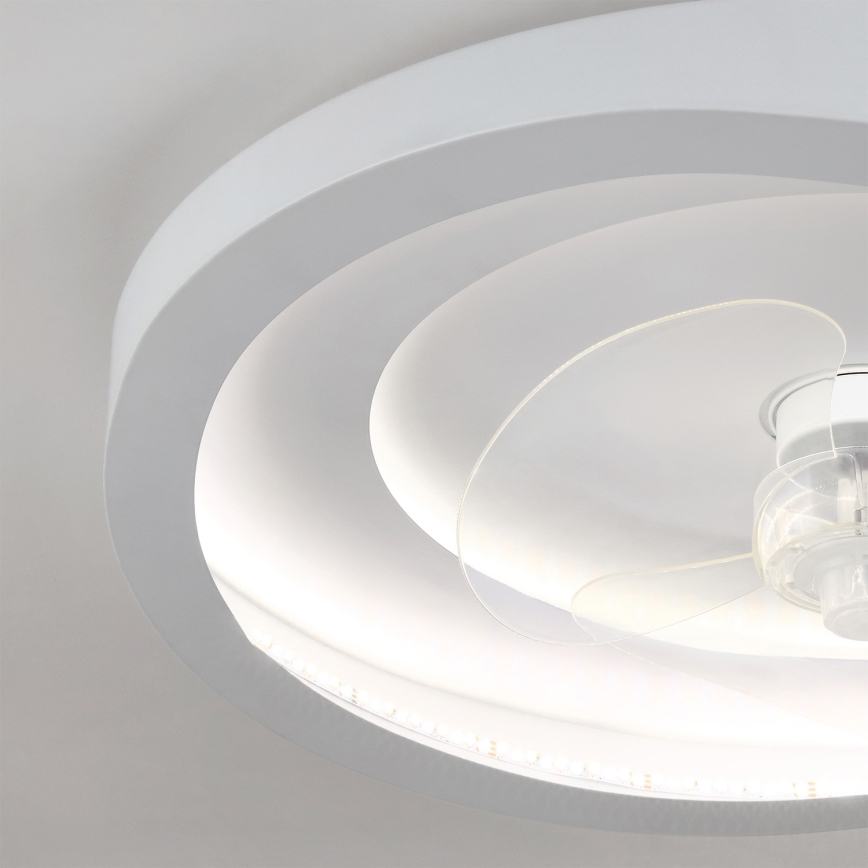 Brilagi - Stmievateľný LED stropný ventilátor LED/80W/230V 3000-6500K pr. 50 cm biely + diaľkové ovládanie