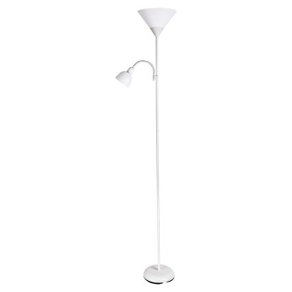 Brilagi - Stojacia lampa ARIANA 1xE27/100W/230V + 1xE14/25W biela