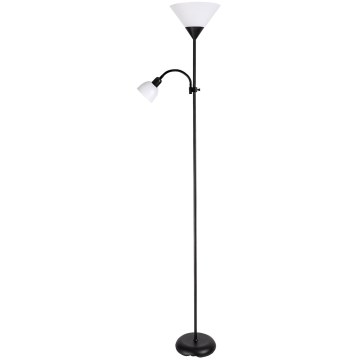 Brilagi - Stojacia lampa ARIANA 1xE27/100W/230V + 1xE14/25W čierna