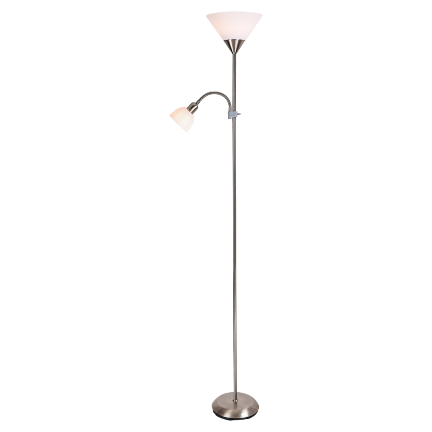 Brilagi - Stojacia lampa ARIANA 1xE27/100W/230V + 1xE14/25W matný chróm