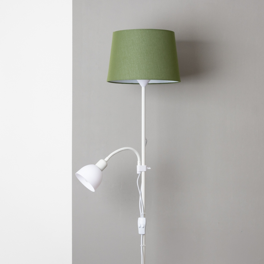 Brilagi - Stojacia lampa CERIA 1xE27/100W/230V + 1xE14/25W biela/zelená
