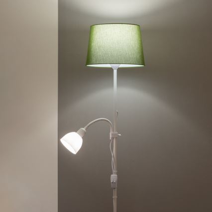 Brilagi - Stojacia lampa CERIA 1xE27/100W/230V + 1xE14/25W biela/zelená