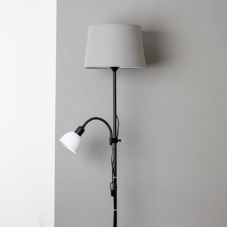 Brilagi - Stojacia lampa CERIA 1xE27/100W/230V + 1xE14/25W čierna/šedá