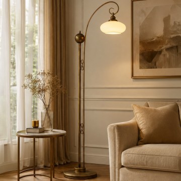 BRILAGI - Stojacia lampa MOLLERO 1xE27/15W/230V bronz/patina