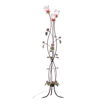 BRILAGI - Stojacia lampa ROSALIA 3xE14/40W/230V pestrofarebná/bronzová/patina