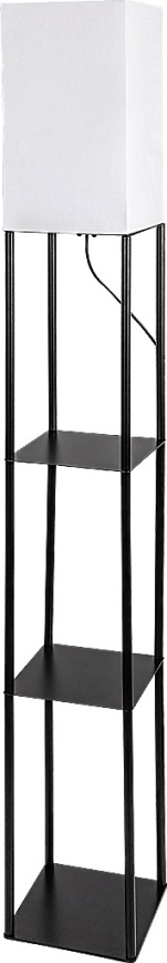 Brilagi - Stojacia lampa s policami GRADUS 1xE27/40W/230V 150 cm čierna/biela