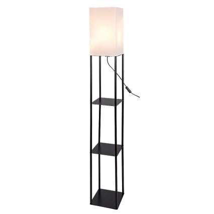 Brilagi - Stojacia lampa s policami GRADUS 1xE27/40W/230V 150 cm čierna/biela