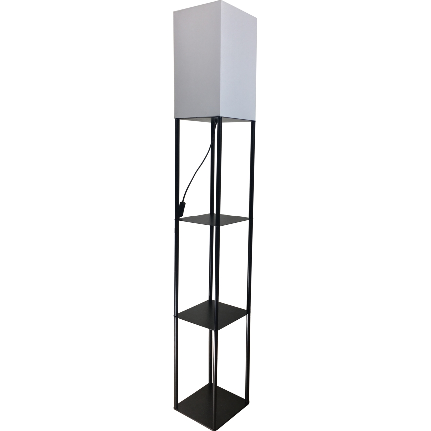 Brilagi - Stojacia lampa s policami GRADUS 1xE27/40W/230V 150 cm čierna/biela