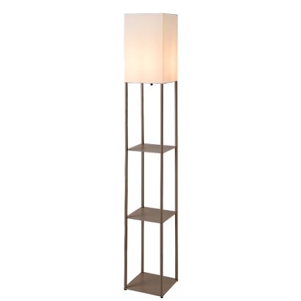 Brilagi - Stojacia lampa s policami GRADUS 1xE27/40W/230V 150 cm šedá/béžová