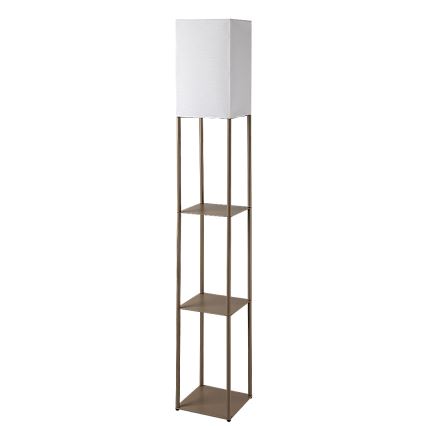 Brilagi - Stojacia lampa s policami GRADUS 1xE27/40W/230V 150 cm šedá/béžová