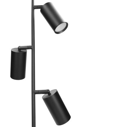 Brilagi - Stojacia lampa SELE 3xGU10/30W/230V čierna