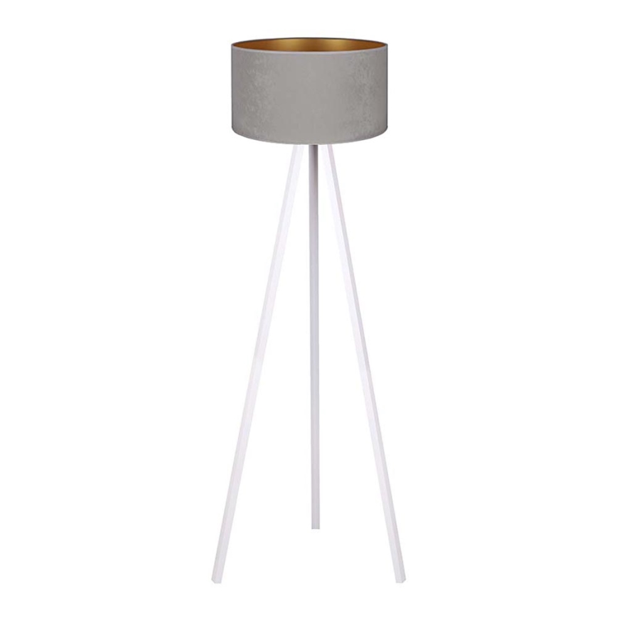 Brilagi - Stojacia lampa VELVET 1xE27/60W/230V biela/šedá