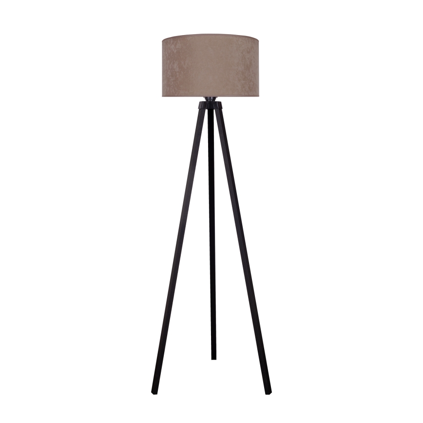 Brilagi - Stojacia lampa VELVET 1xE27/60W/230V wenge/béžová