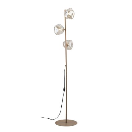 Brilagi - Stojacia lampa VULCANO 3xG9/8W/230V béžová/dymová béžová